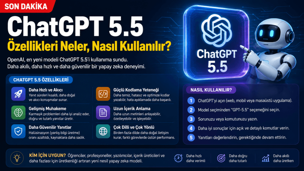 Chatgpt 5.5 Son Versiyonu Özellikleri ve Kullanım Alanları