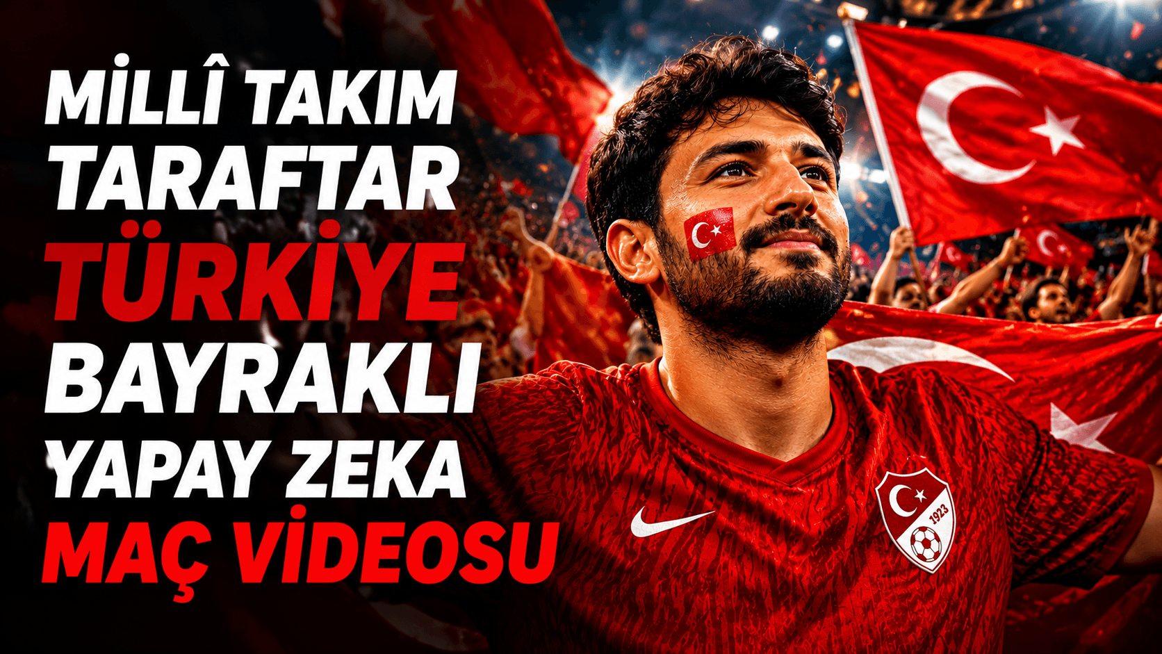 Millî Takım Taraftar Promptu: Türkiye Bayraklı Yapay Zeka Maç Videosu