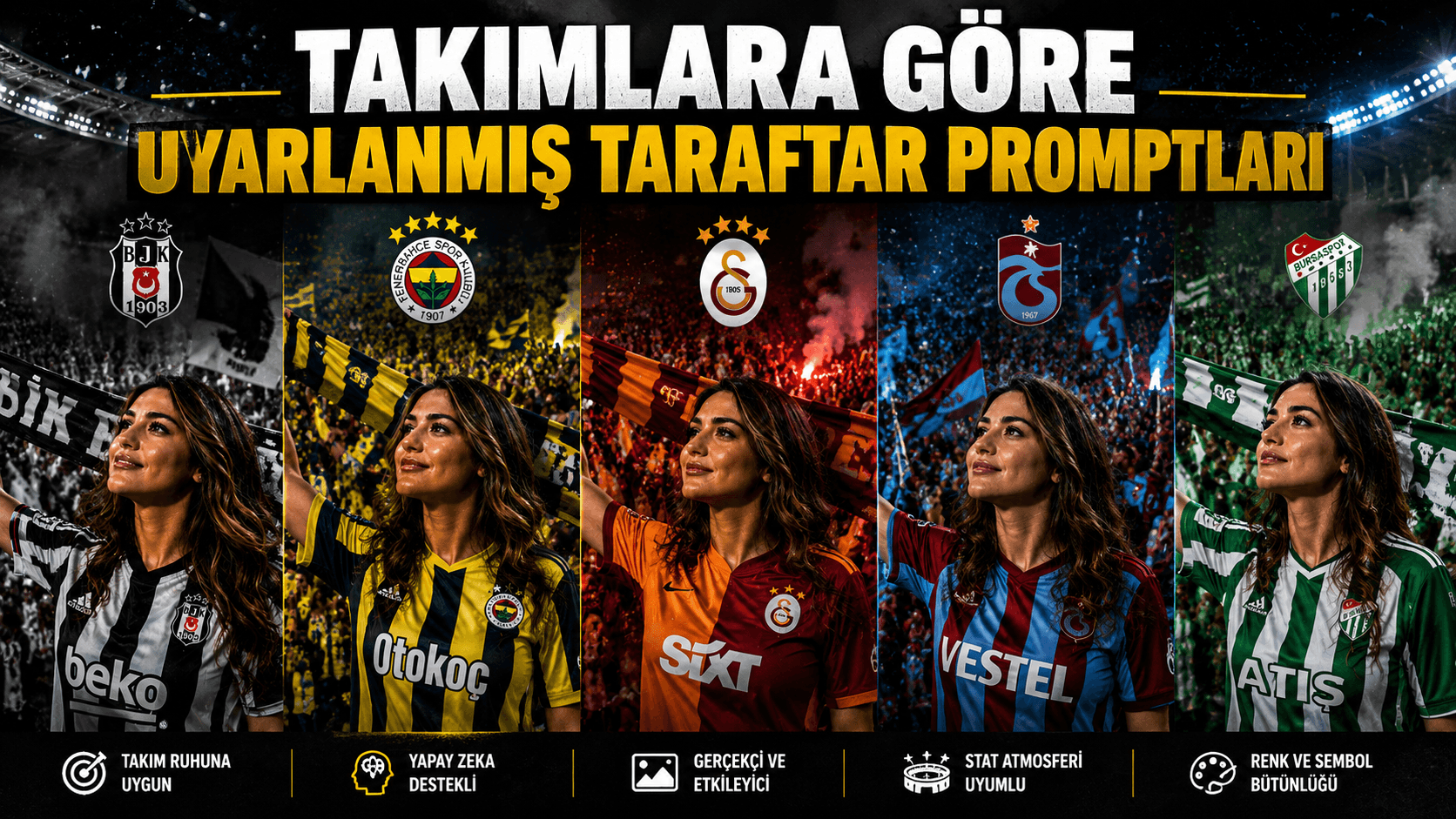 Yapay Zeka için Takımlara Göre Uyarlanmış Taraftar Promptları