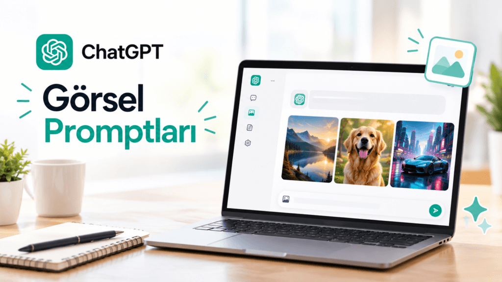 ChatGPT ile profesyonel görsel oluşturmak için konu, stil, ışık, kompozisyon ve kalite ayrıntıları içeren örnek yapay zekâ promptu.