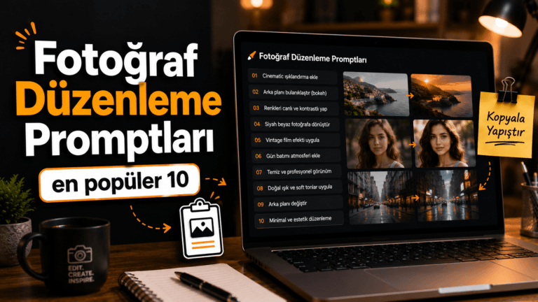 ChatGPT fotoğraf düzenleme promptları: 2026’nın en popüler 10 promptu