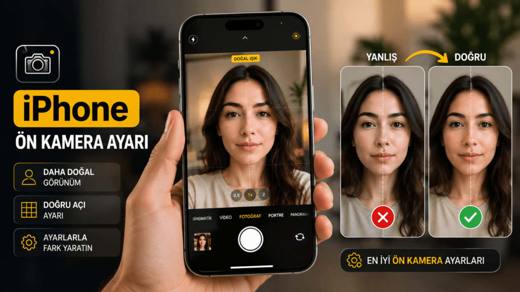 iPhone kamerasında yüz asimetrisi neden olur? Selfie yüz ayarları