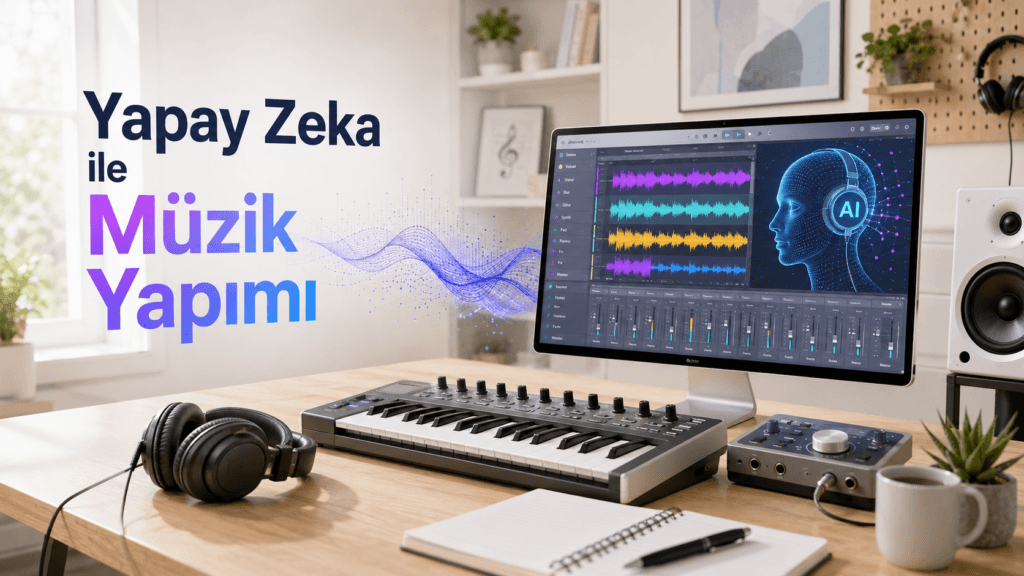 Yapay zeka ile müzik yapma araçları, adımları ve telif rehberi