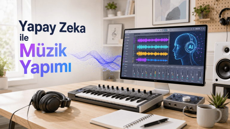 Yapay zeka ile müzik yapma araçları, adımları ve telif rehberi