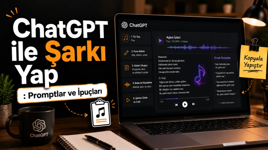 ChatGPT ile şarkı üretme promptları ve müzik oluşturma ipuçları