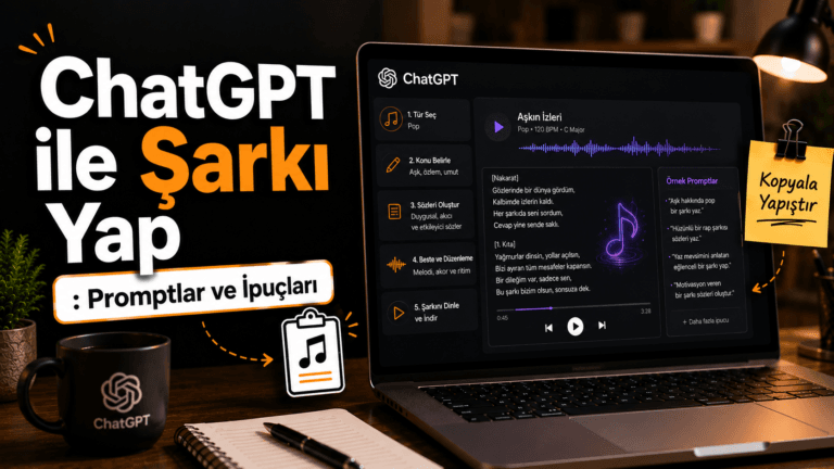 ChatGPT ile şarkı üretme promptları ve müzik oluşturma ipuçları
