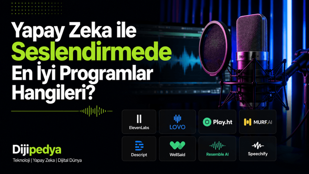 Yapay Zeka ile seslendirme programları