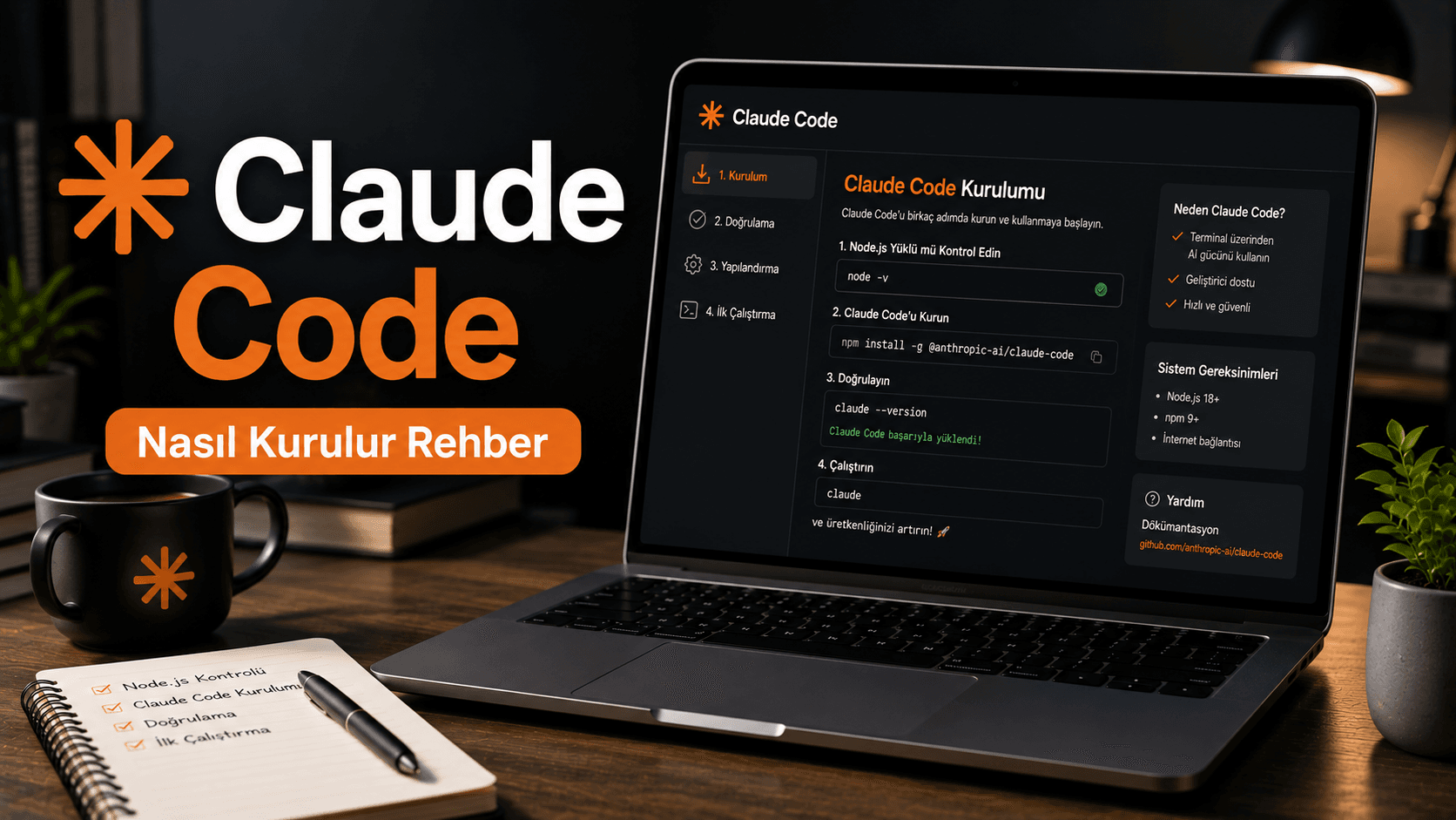 Claude Code Nasıl Kurulur? Teknik Kurulum ve Yapılandırma Rehberi