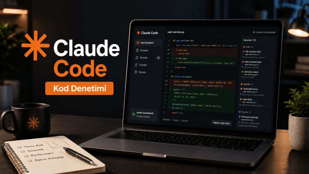 Claude Code ile Kod Denetimi yazısının kapak görseli.