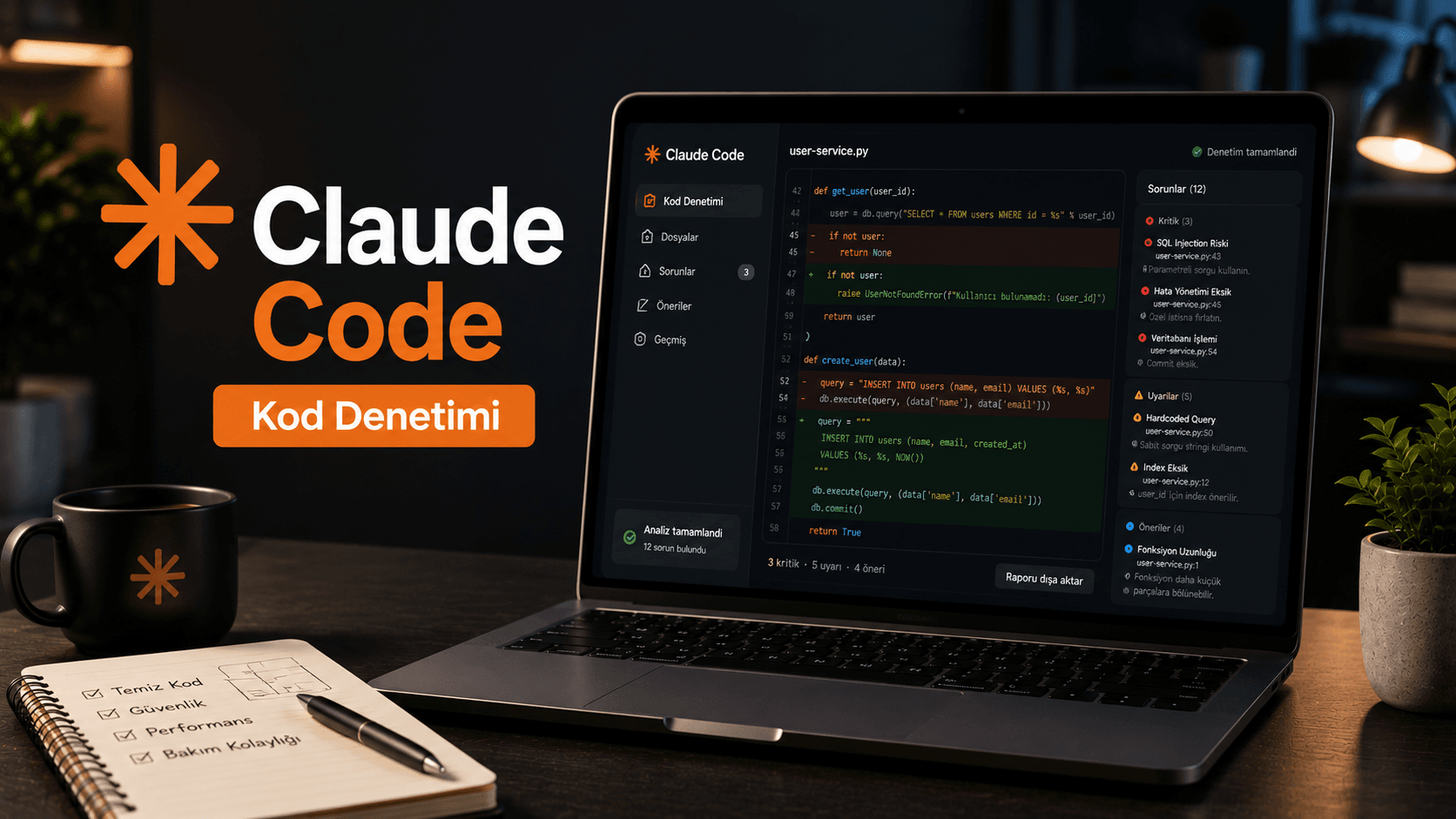 Claude Code ile Kod Denetimi: Güvenlik ve Kalite Analizi Nasıl Yapılır?