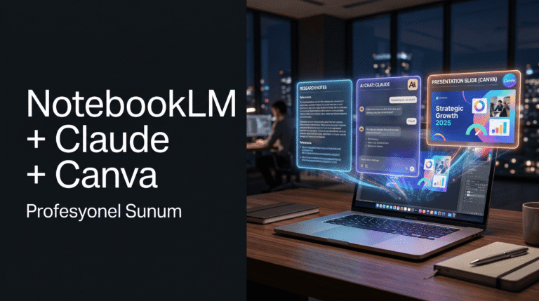 NotebookLM + Claude + Canva: Profesyonel Sunum İş Akışı