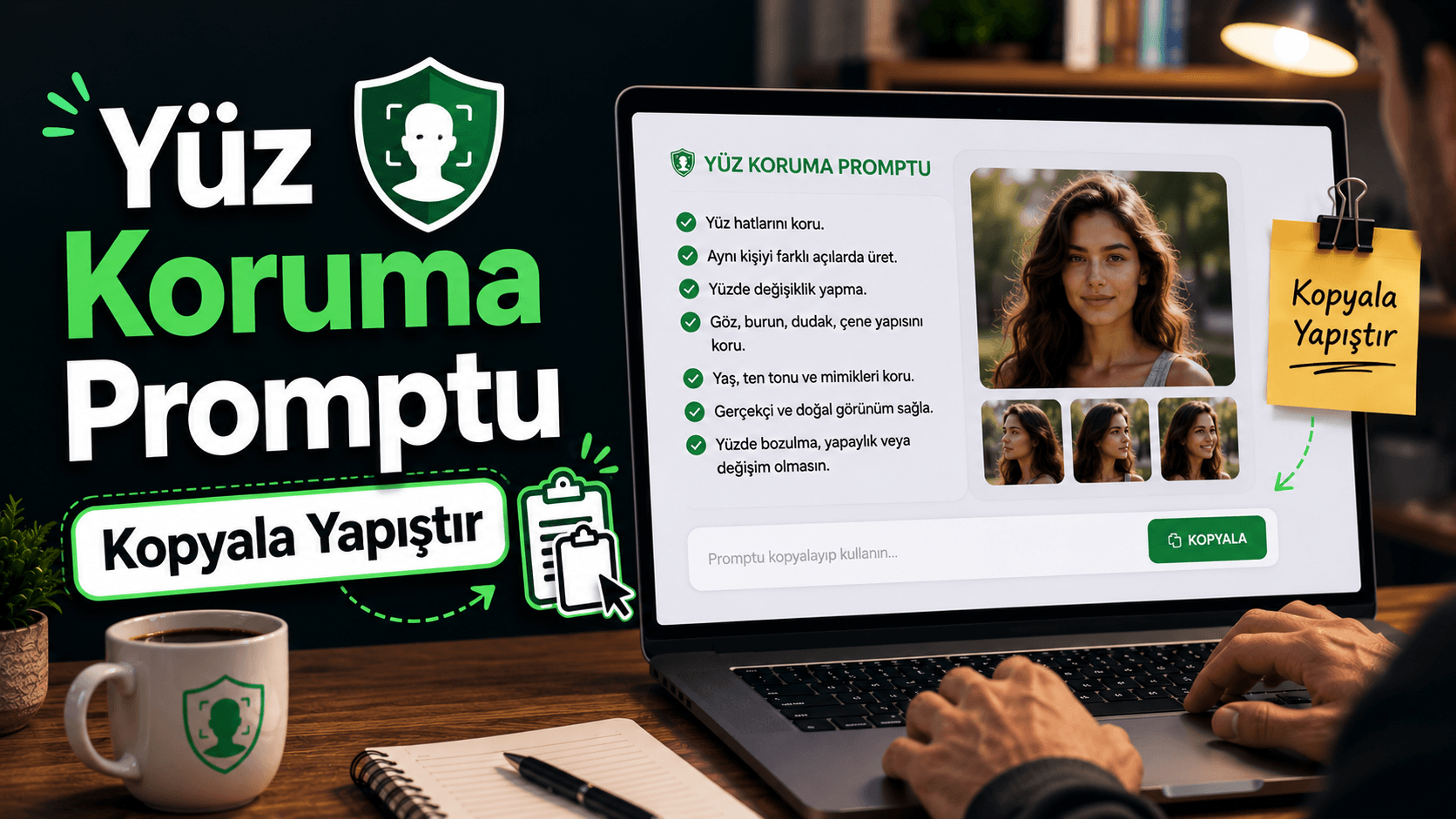Yapay Zeka Yüzünü Değiştirmesin- ChatGPT ve Gemini için Yüz Koruma Promptu