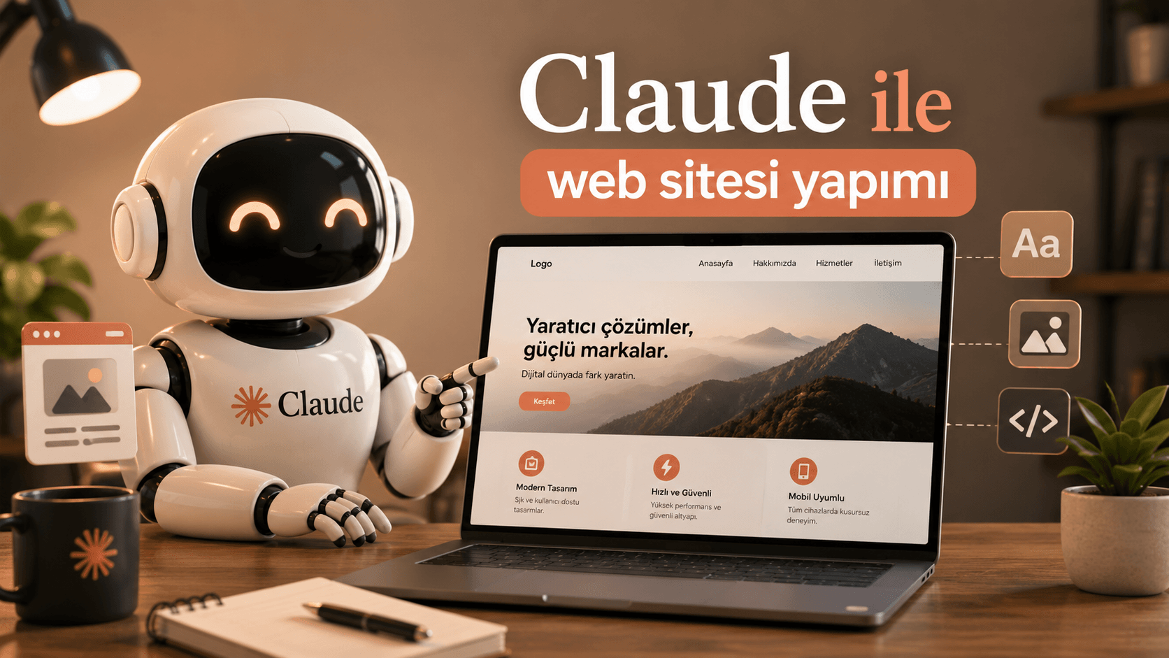 Claude ile Web Sitesi Nasıl Yapılır? (2026 Adım Adım Rehber)