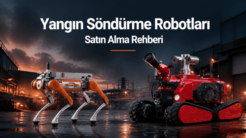Yangın Söndürme Robotu Nedir? Fabrika, Depo ve İtfaiye İçin Akıllı Müdahale Sistemleri