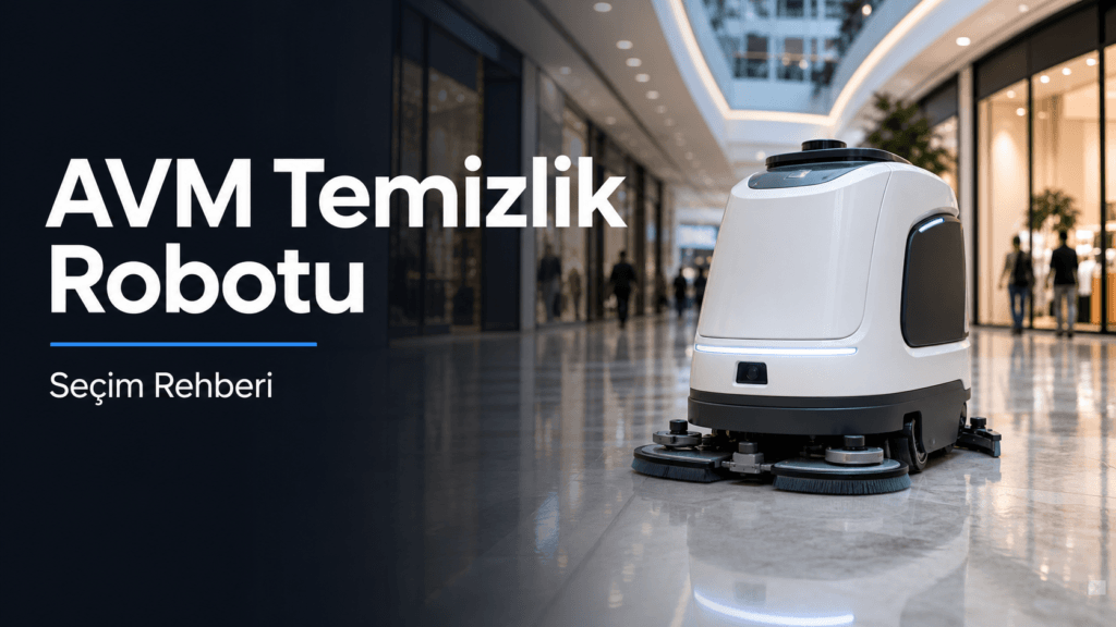 AVM ve mağazada zemin temizliği yapan robot