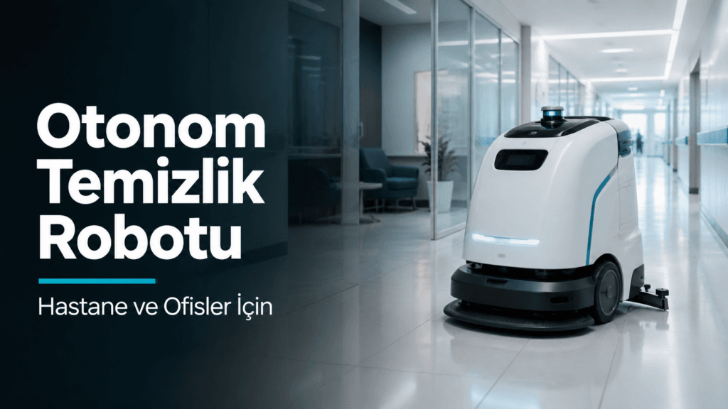 Hastane koridorunda otonom temizlik robotu