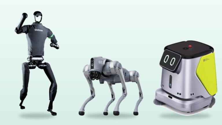 Humanoid robot, robot dog and cleaning robot delivered in Europe