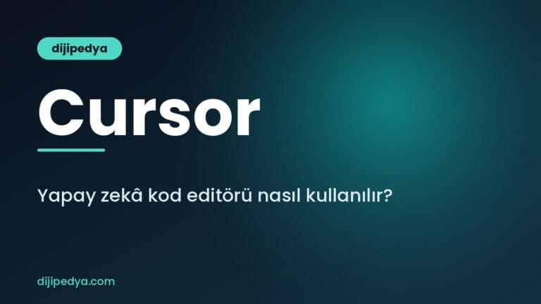 Cursor nedir ve yapay zekâ kod editörü nasıl kullanılır rehberi kapak görseli