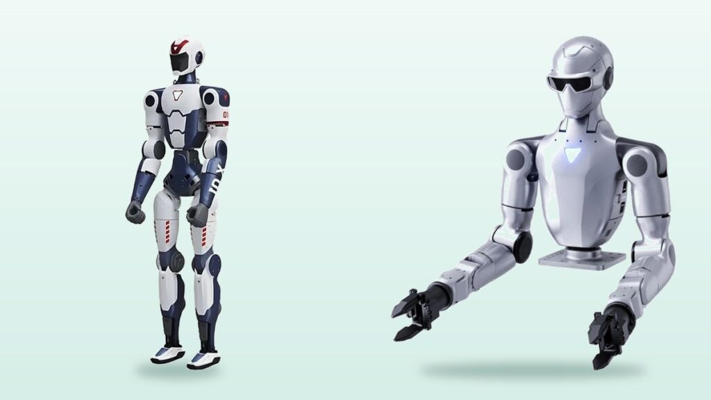 Unitree R1 Basic ve R1-A7 insansı robotları