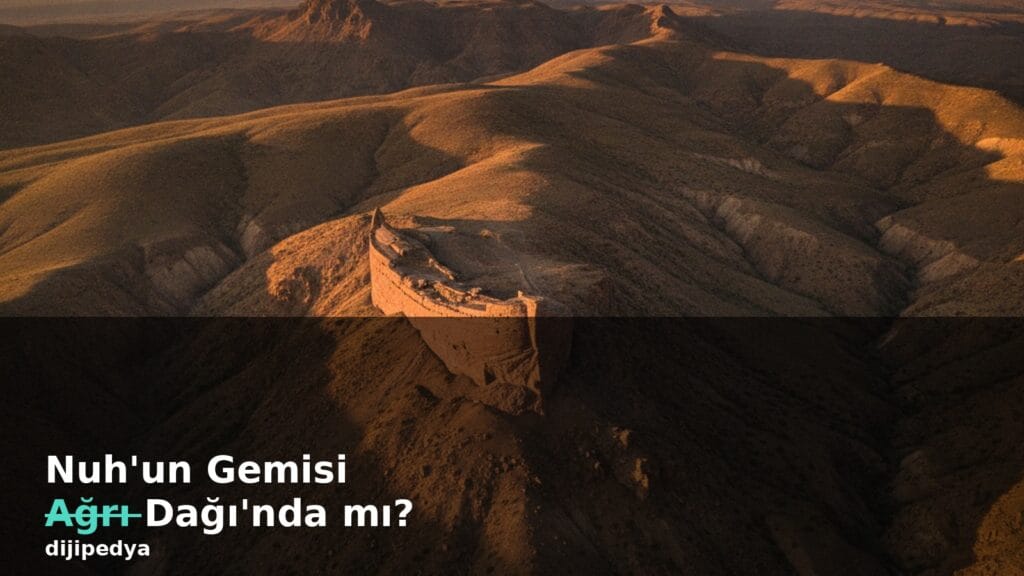 Nuhun Gemisi Agri Daginda mi haberi kapak gorseli, gemi seklinde kaya olusumu ve daglik manzara