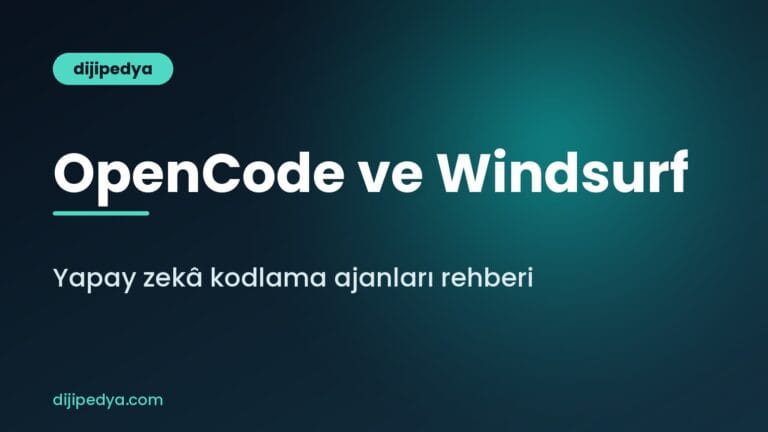 OpenCode ve Windsurf yapay zekâ kodlama ajanları rehberi kapak görseli