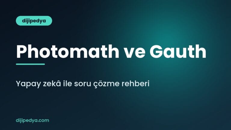 Photomath ve Gauth ile yapay zekâ ile matematik sorusu çözme rehberi kapak görseli