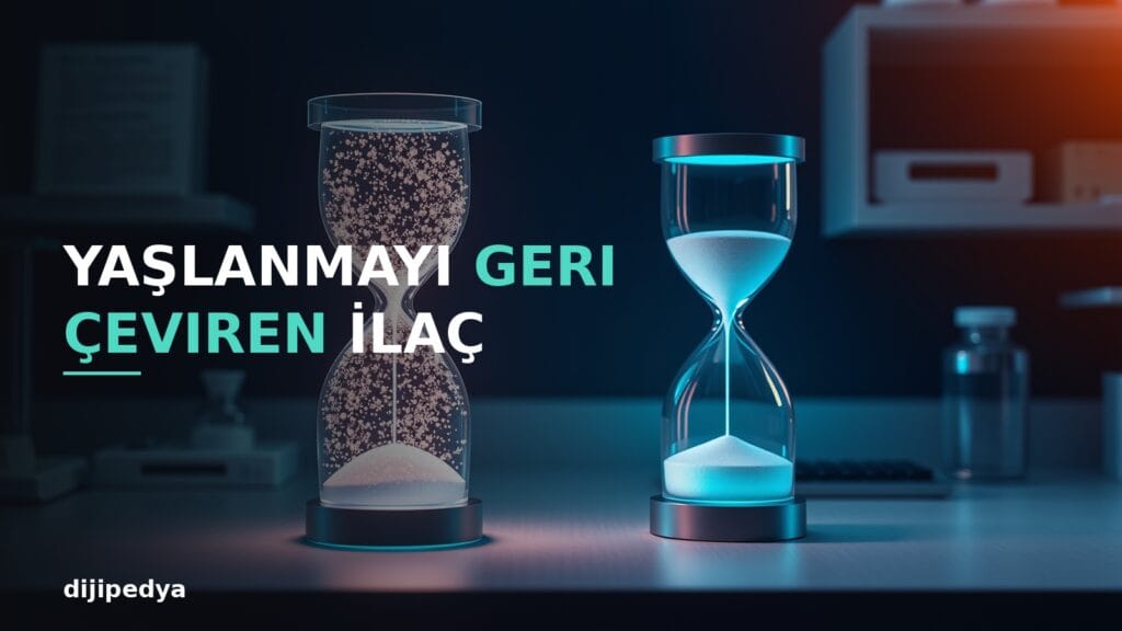 Yaslanmayi geri ceviren ilac rentosertib kapak gorseli, geriye akan kum saati