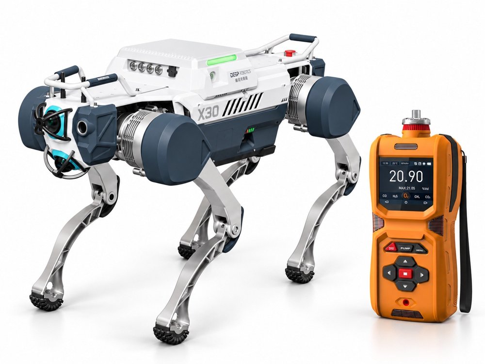 Deep Robotics X30 ile MS600 gaz sensörü