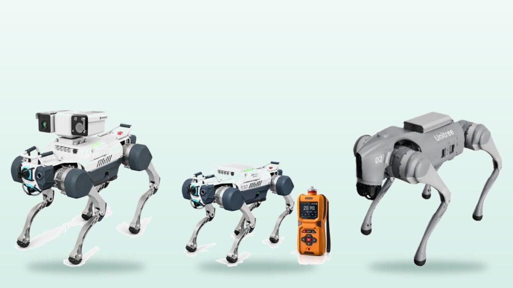 Termal kamera ve gaz sensörlü robot köpekler