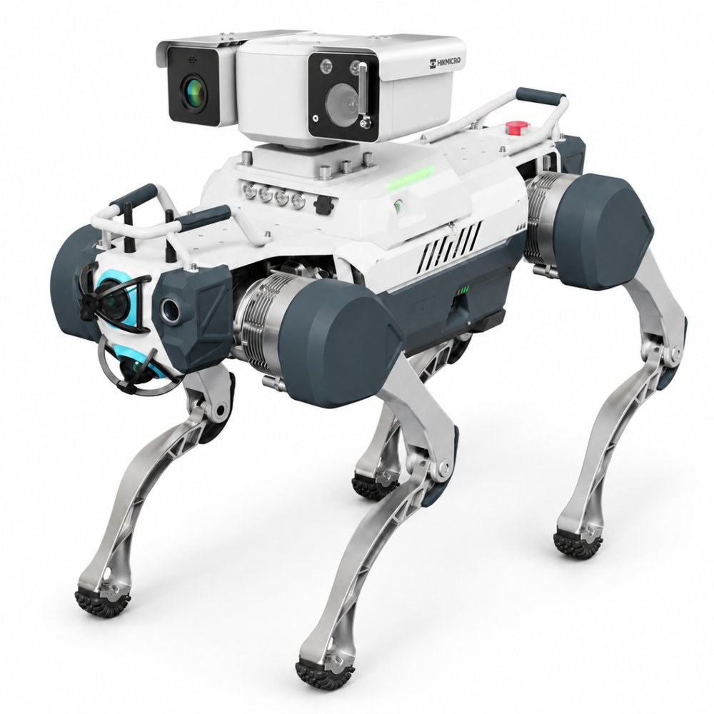 Deep Robotics X30 üzerinde termal PTZ kamera