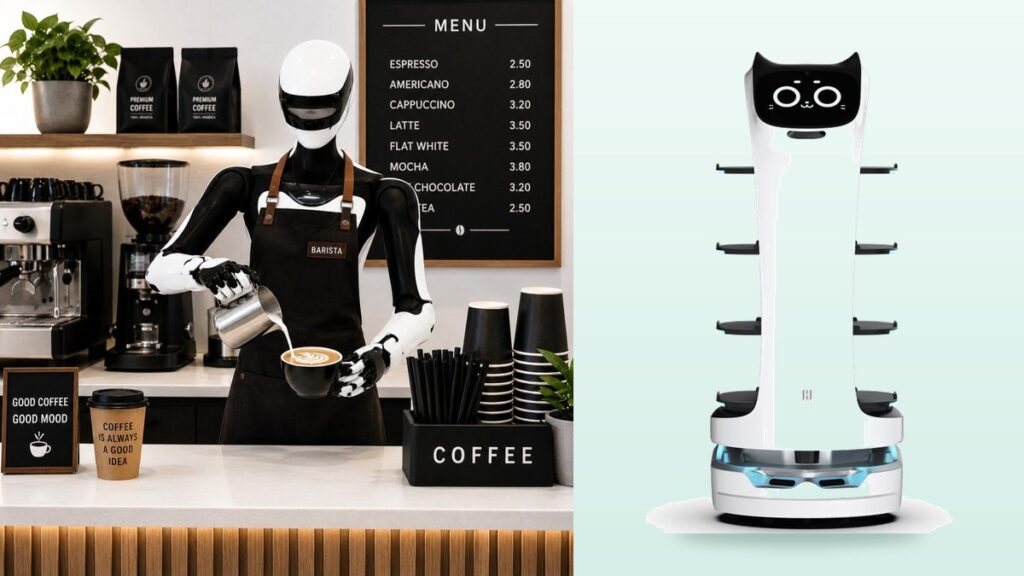 Kahve hazırlayan robot barista
