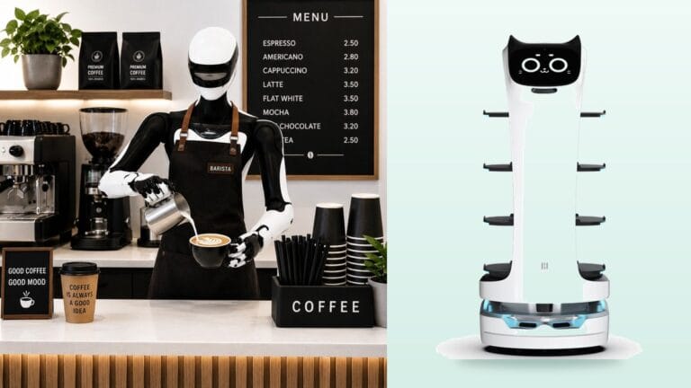 Kahve hazırlayan robot barista