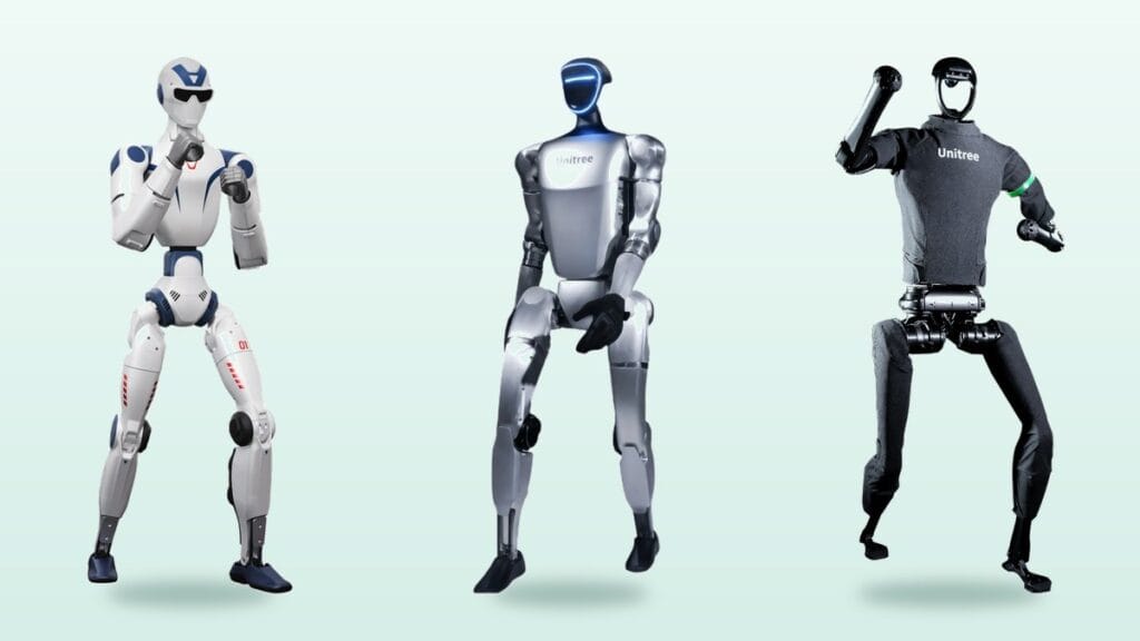 Unitree R1, G1 ve H1 insansı robot karşılaştırması