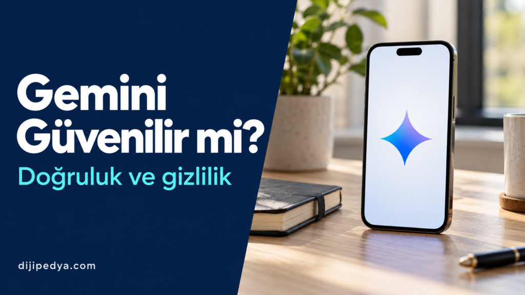 Gemini güvenilir mi rehberi için Gemini simgeli telefon ve not defteri