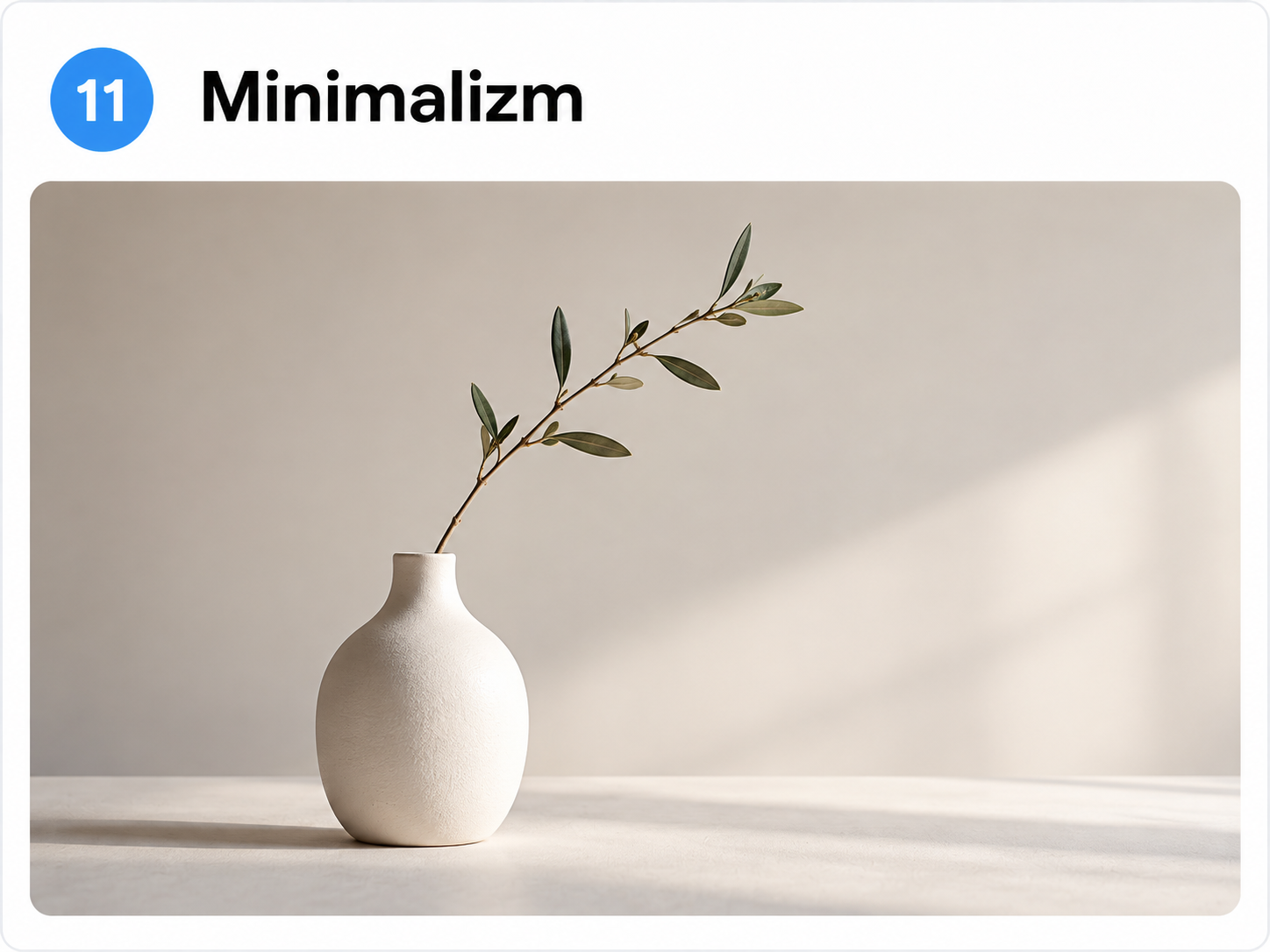 Minimalizm (Minimalist Composition) tekniğine örnek yapay zekâ görseli