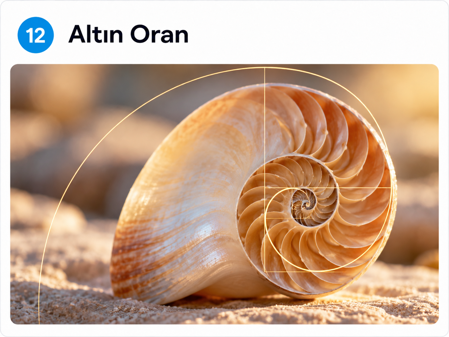 Altın Oran (Golden Ratio) tekniğine örnek yapay zekâ görseli