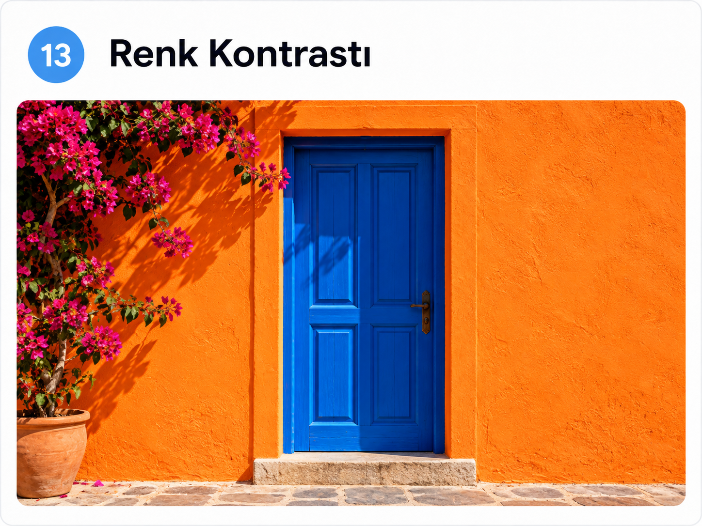 Renk Kontrastı (Color Contrast) tekniğine örnek yapay zekâ görseli
