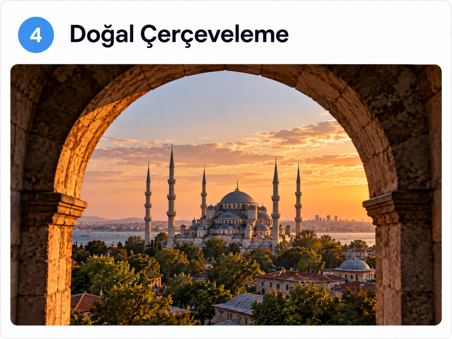 Doğal Çerçeveleme (Framing) tekniğinin yapay zekâ ile oluşturulmuş örneği