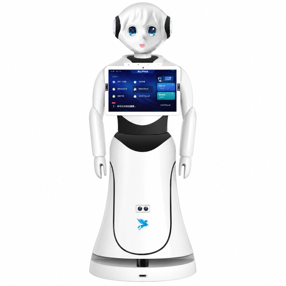 Alpha Robotics Alice insansı resepsiyon robotu