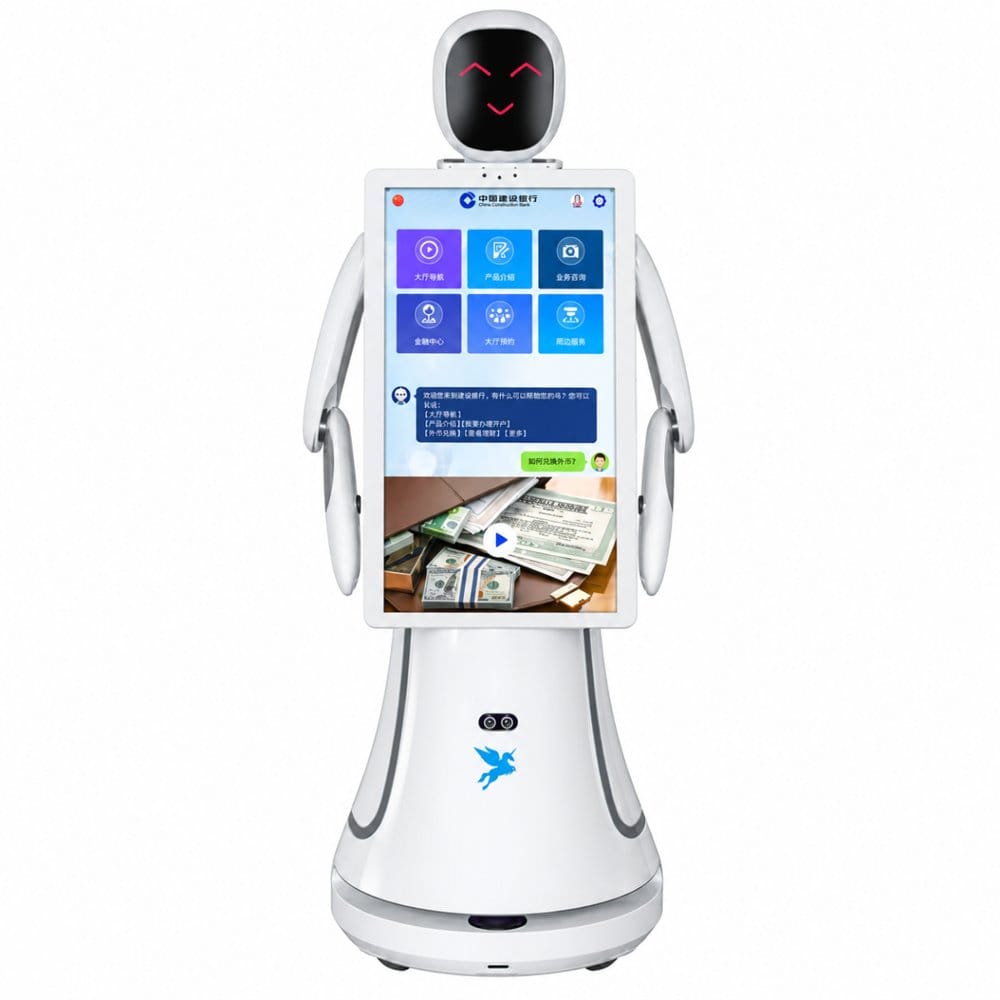 Alpha Robotics Amy large-screen reception robot