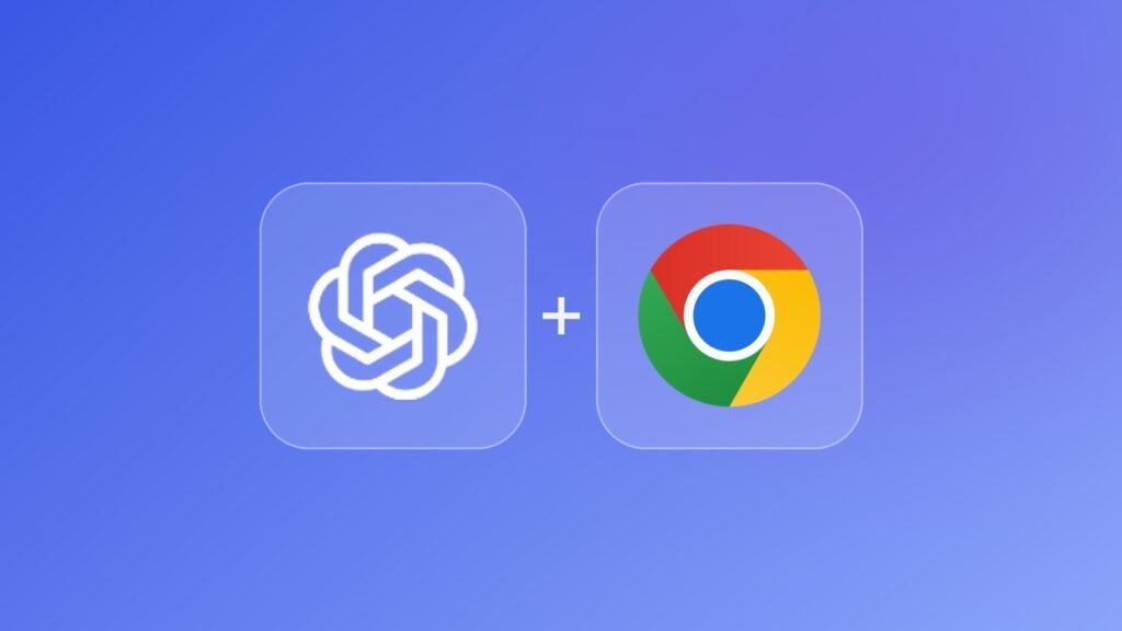 ChatGPT ve Google Chrome logoları