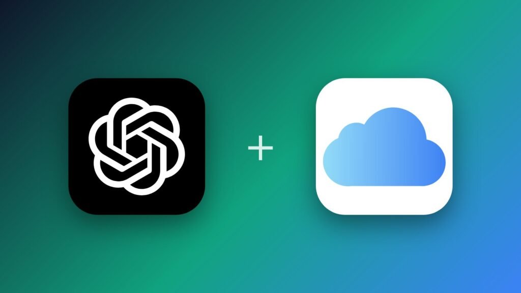 ChatGPT ve iCloud logoları