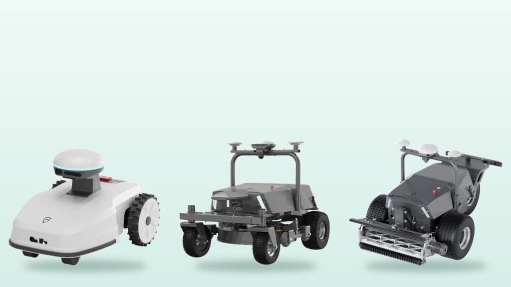 FJD commercial robotic lawn mowers for golf courses and sports fields