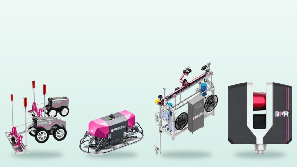 BrightMaster construction robots for concrete, coating and measuring
