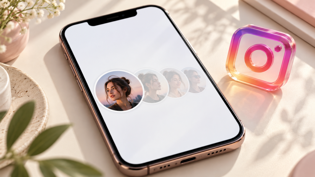 Instagram’da çoklu profil fotoğrafı seçeneğinin kaybolmasını anlatan temsili görsel