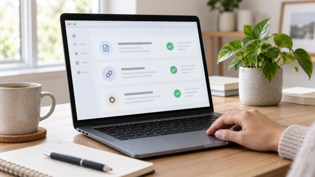 SEO analizi rehberi için temsili site denetim ekranı