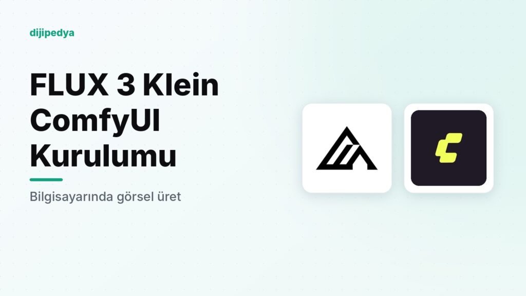 FLUX 3 Klein ve ComfyUI logoları