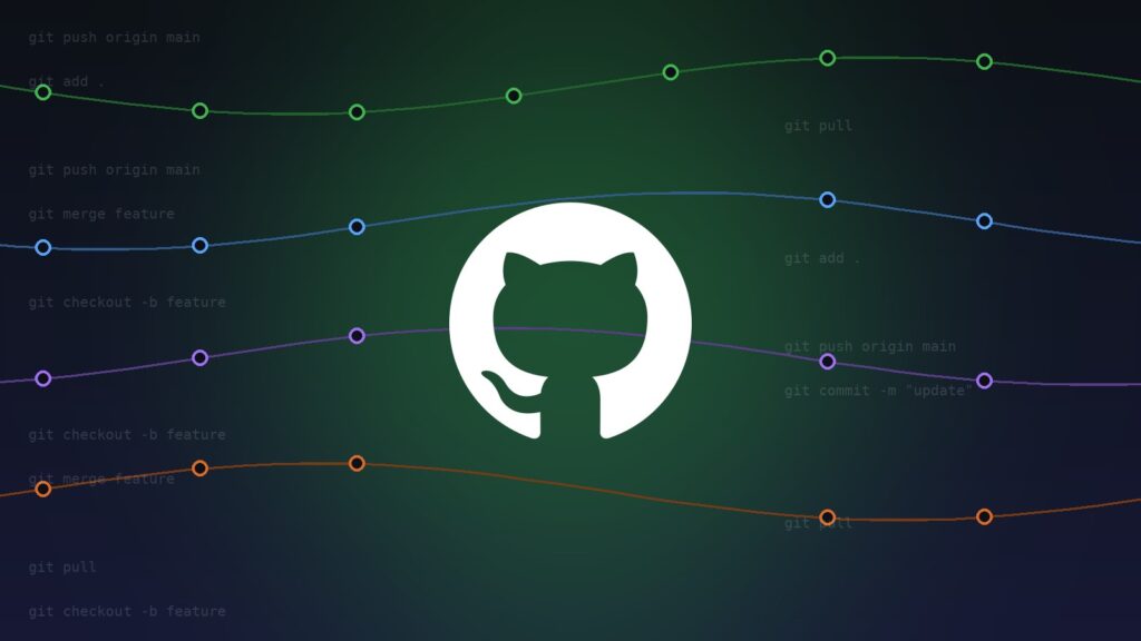 GitHub logosu ve Git dal grafiği