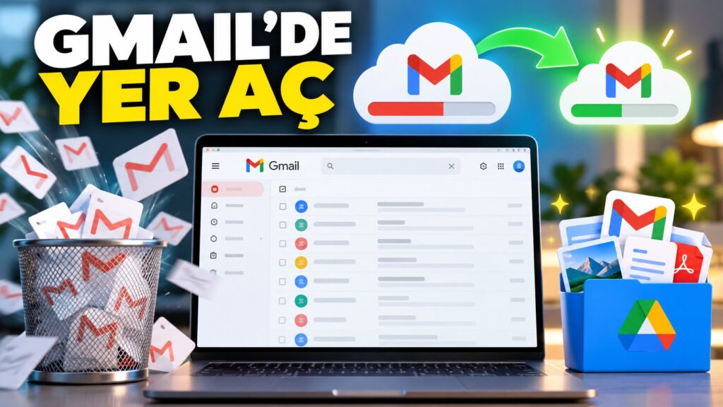 Gmailde ücretsiz yer açma: dolu Gmail depolama alanını boşaltma