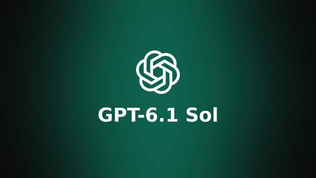 OpenAI logosu ve GPT-6.1 Sol yazısı